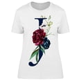 thumbnail image 1 of J Letter, Flower Tee Women's -Image by Shutterstock, 1 of 2