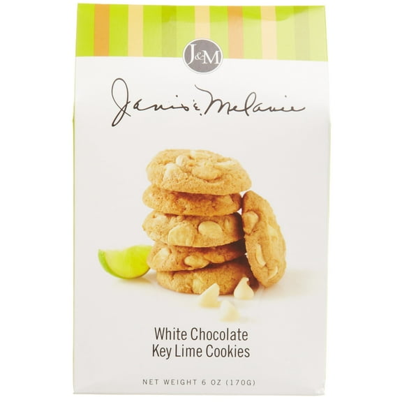 J&M Foods White Chocolate MSF2Key Lime Cookies, 6 Ounce
