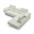 thumbnail image 1 of J & M Furniture 19966-LHFC 117 x 93 x 41 x 29.5-38.5 in. Annalaise Left Hand Facing Chaise, Snow White, 1 of 1