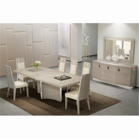 J & M Furniture 17142-BM 35.5 x 2 x 54.5 in. Giorgio Buffet Mirror - Light Maple