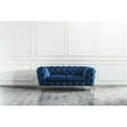 thumbnail image 1 of J&M Furniture 17182-L Glamour Love Seat in Blue, 1 of 1