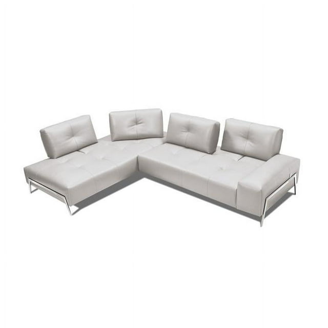 J&M Furniture 17477-LHFC I763 Left Hand Facing Sectional Sofa in Light Grey