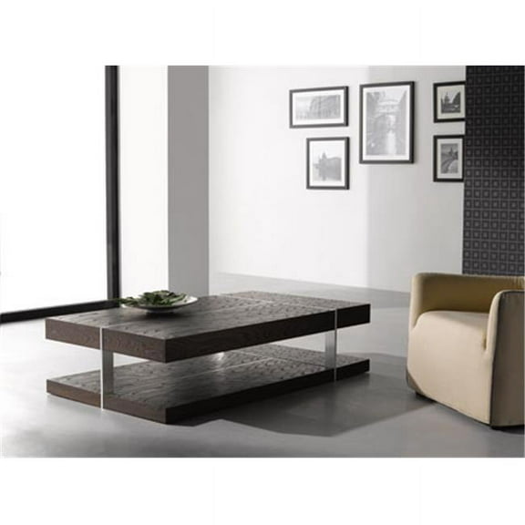 J & M Furniture 175154 Modern Coffee Table 857 - Dark Oak