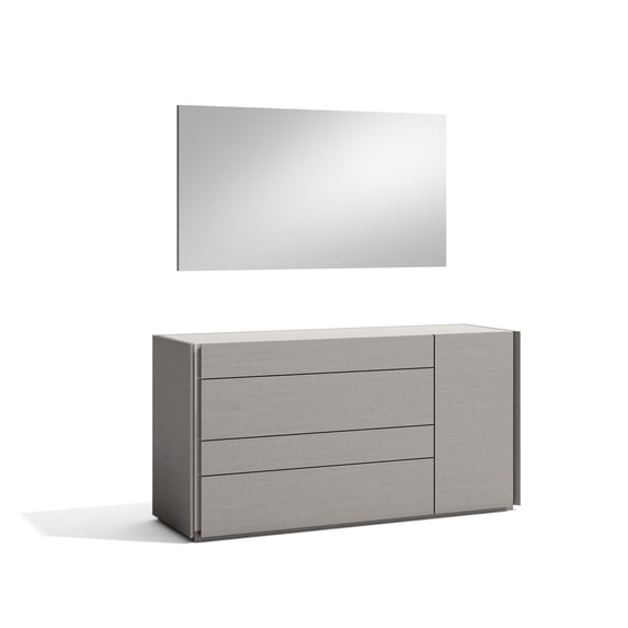 J&M Furniture Faro Mirror in Grey