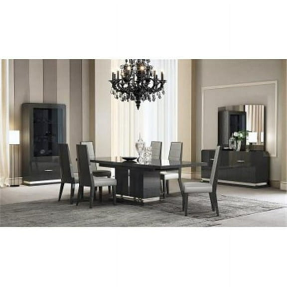 J & M Furniture 18452-B 32.5 x 20.5 x 67 in. Valentina Modern Dining Buffet - Grey