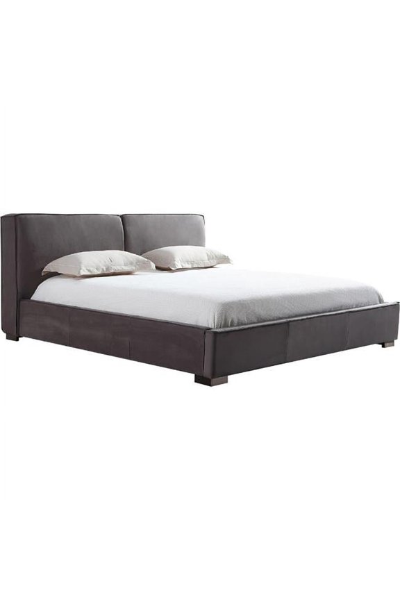 J & M Furniture 18668-K-G 85 x 94.5 x 39 in. Serene King Size Bed, Grey