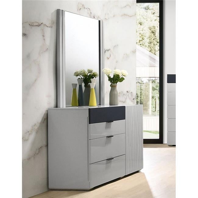 J & M Furniture 18847-DM Marsala Dresser & Mirror, Light Grey & Navy -  Walmart.com