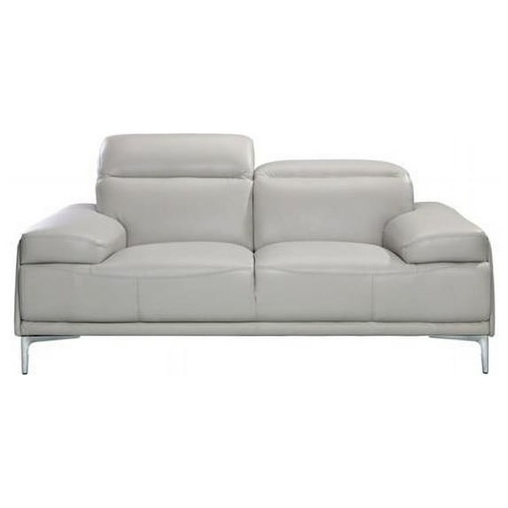 J&M Furniture 18983-L Nicolo Love Seat - Light Grey