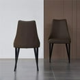 thumbnail image 1 of J & M Furniture 18991-C 19.6 x 22.8 x 36.2 in. Milano Leather Dining Chair, Chocolate, 1 of 1