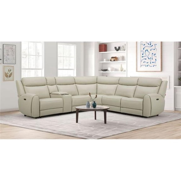 J&M Furniture 17555 6217L 518023 Sectional Sofa, Beige