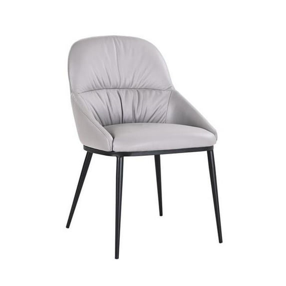 J&M Furniture 18833-P E Kora Chair, Pewter 804