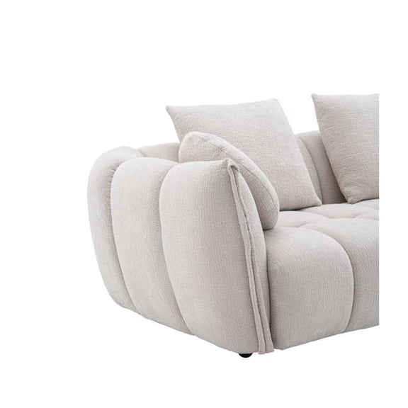 J&M Furniture  Lennox Sofa, Off White