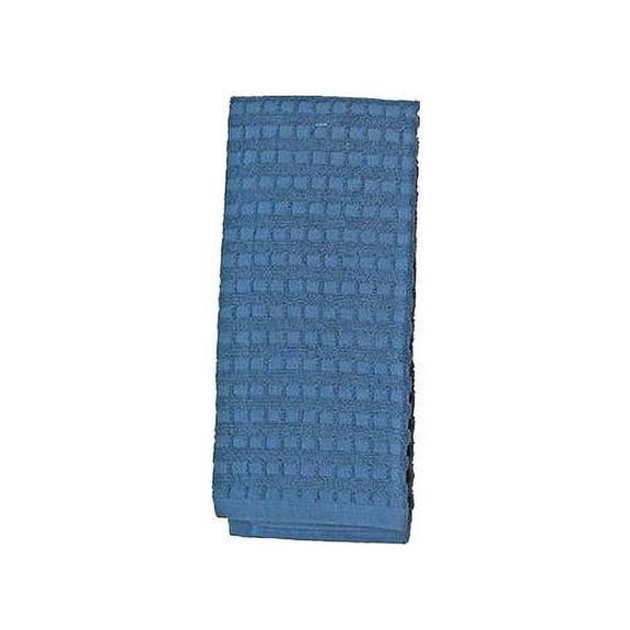 Design Imports 7375 Kitchen Towel, Blue Cotton, 16 x 16-In. - Quantity 3
