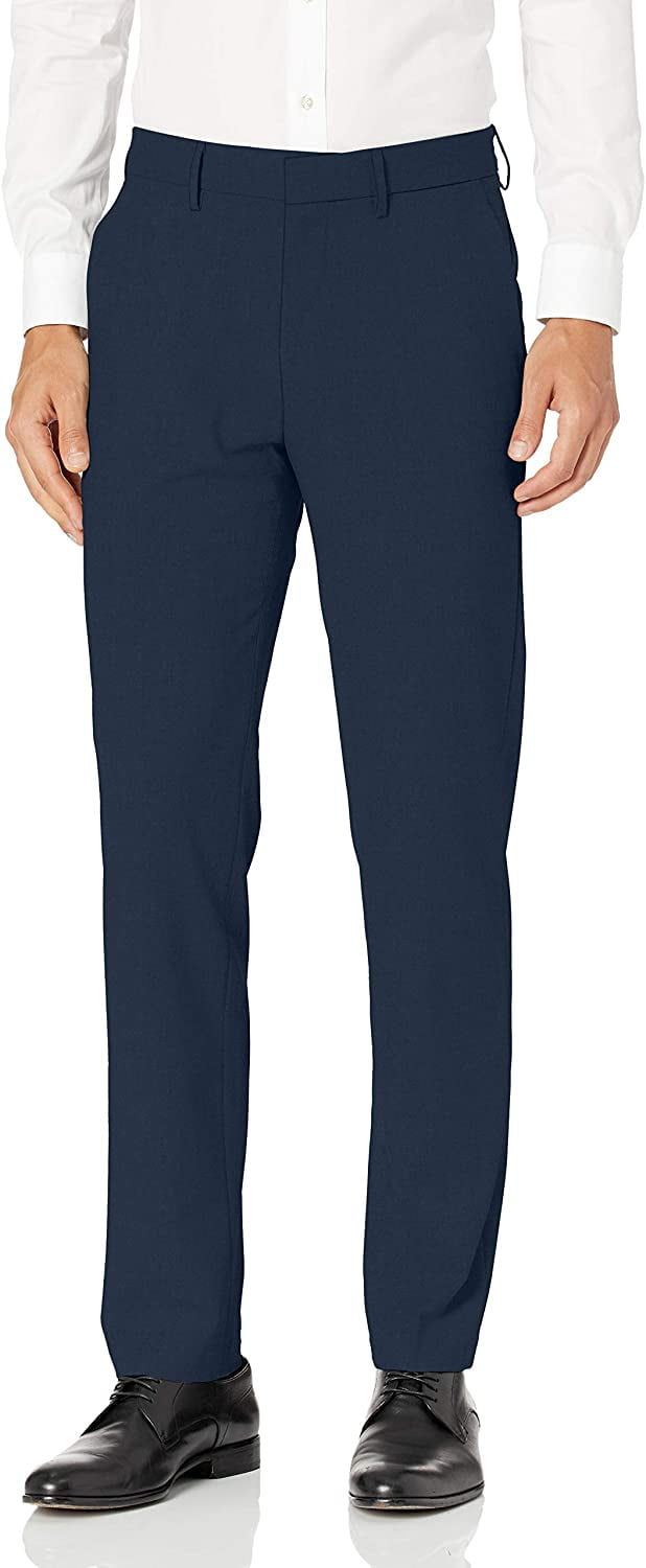 slim fit dress slacks Haggar Premium Comfort Dress Pants, Pleated Front in Black
