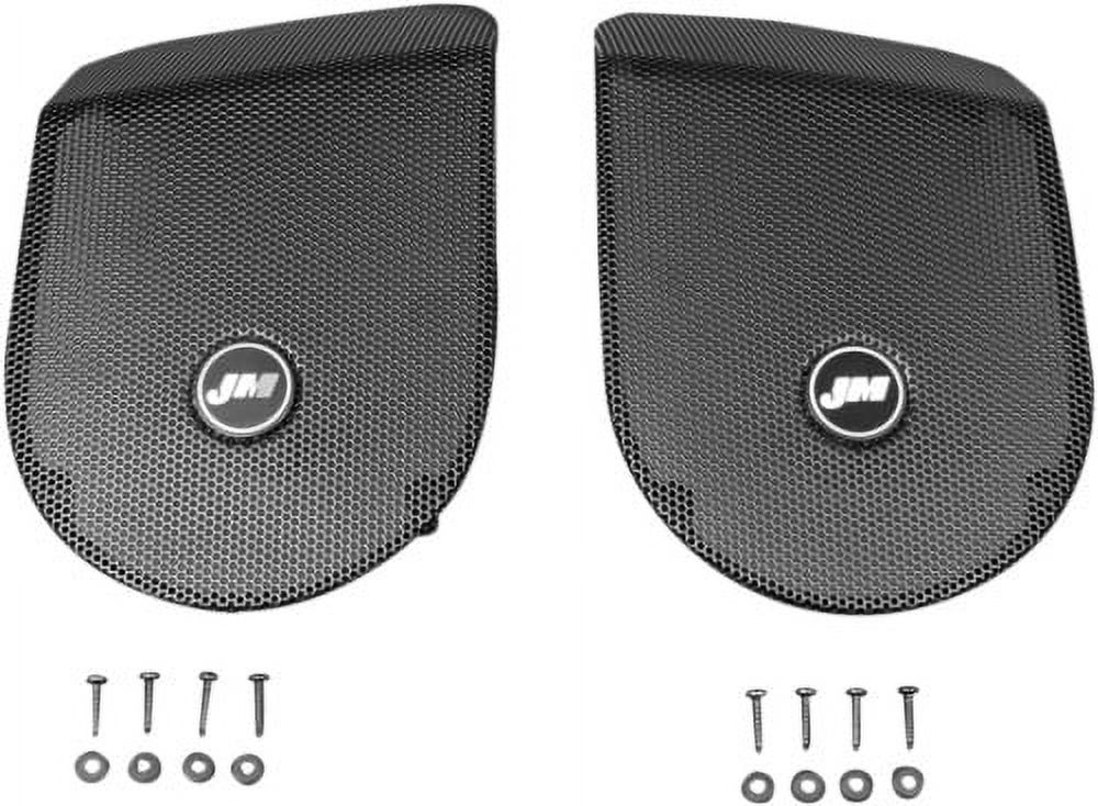 J&M Saddlebag Lid Speaker Grill Set