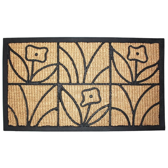 DAISY MAT COIR/RUB 18X30