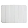 thumbnail image 1 of J&M White Microbfiber Memory Foam Bath Mat 17x24, 1 of 5