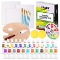 J MARK Painting Kit for Adults 38 Piece Paint and Canvas Set 24