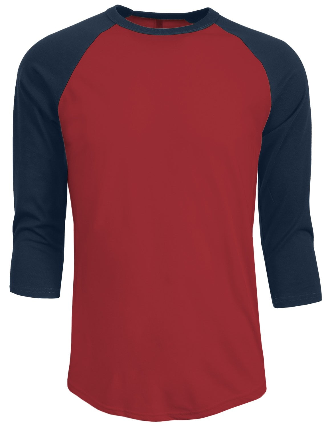 METHOD Men's 3/4 Sleeve Baseball Crewneck Tshirt Top Raglan