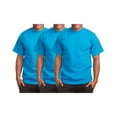 thumbnail image 1 of J. METHOD Men's Basic T Shirt – 3 Pack Short Sleeve Crewneck Soft Solid Tee Casual Top Tshirt NEMT119 Turquoise XL, 1 of 1