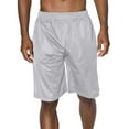 thumbnail image 1 of J. METHOD Men's Basketball Shorts Solid Plain Mesh Regular Fit Comfy Gym Workout Active Pants NEMP26 Heather Grey 2XL, 1 of 5