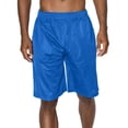 thumbnail image 1 of J. METHOD Men's Basketball Shorts Solid Plain Mesh Regular Fit Comfy Gym Workout Active Pants NEMP26 Royal 3XL, 1 of 5