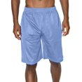 thumbnail image 1 of J. METHOD Men's Basketball Shorts Solid Plain Mesh Regular Fit Comfy Gym Workout Active Pants NEMP26 Sky Blue M, 1 of 5