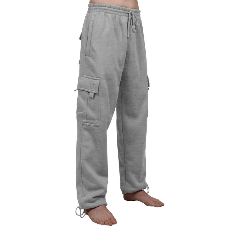 J. METHOD Men s Cargo Pants Lightweight Comfy Jogger Fleece