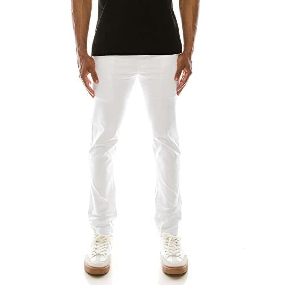 J. METHOD Men’s Chino Pants Basic Classic Slim Fit Twill Stretch Solid ...