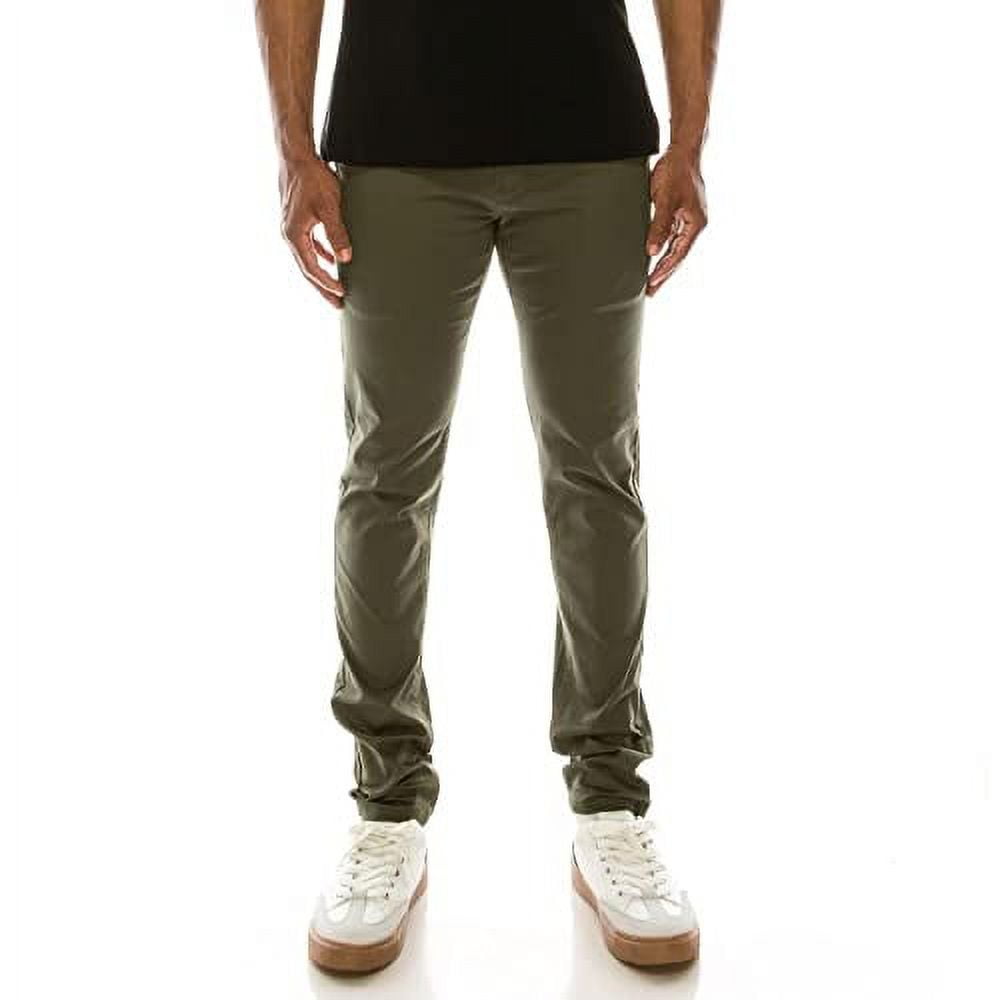 J. METHOD Men’s Chino Pants Basic Classic Slim Fit Twill Stretch Solid ...