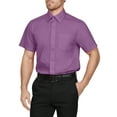 thumbnail image 1 of J. METHOD Men's Classic Regular Fit Button Down Short Sleeve Solid Color Dress Shirts S-5XL, 1 of 5