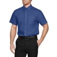thumbnail image 1 of J. METHOD Men's Classic Regular Fit Button Down Short Sleeve Solid Color Dress Shirts S-5XL, 1 of 5