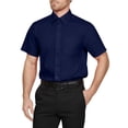 thumbnail image 1 of J. METHOD Men's Classic Regular Fit Button Down Short Sleeve Solid Color Dress Shirts S-5XL, 1 of 5