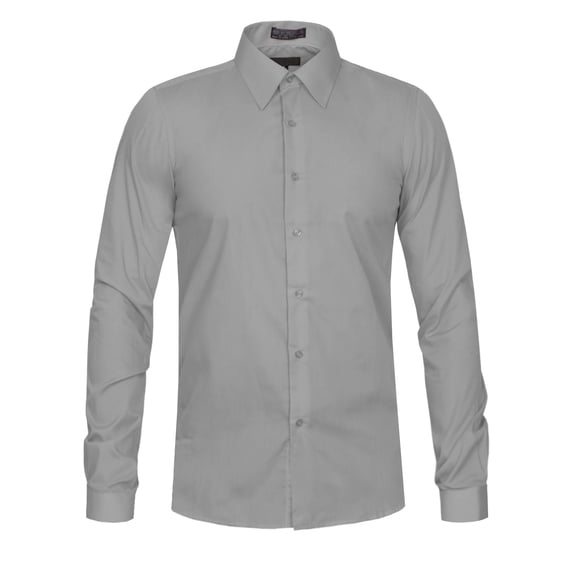 J. METHOD Men's Classic Slim Fit Button Down Long Sleeve Solid Color Dress Shirts S-2XL [NEMT104]
