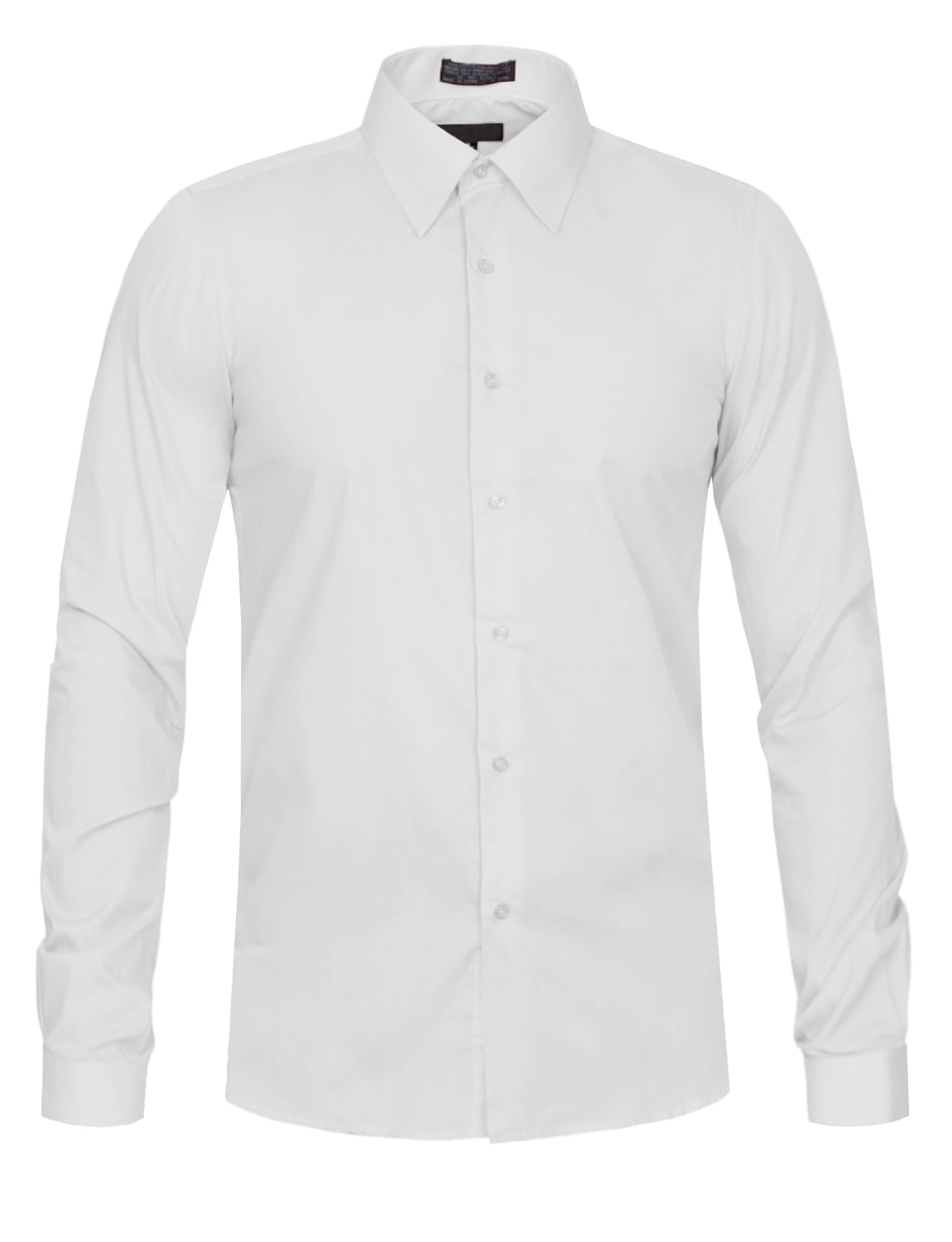 J. METHOD Men's Classic Slim Fit Button Down Long Sleeve Solid Color
