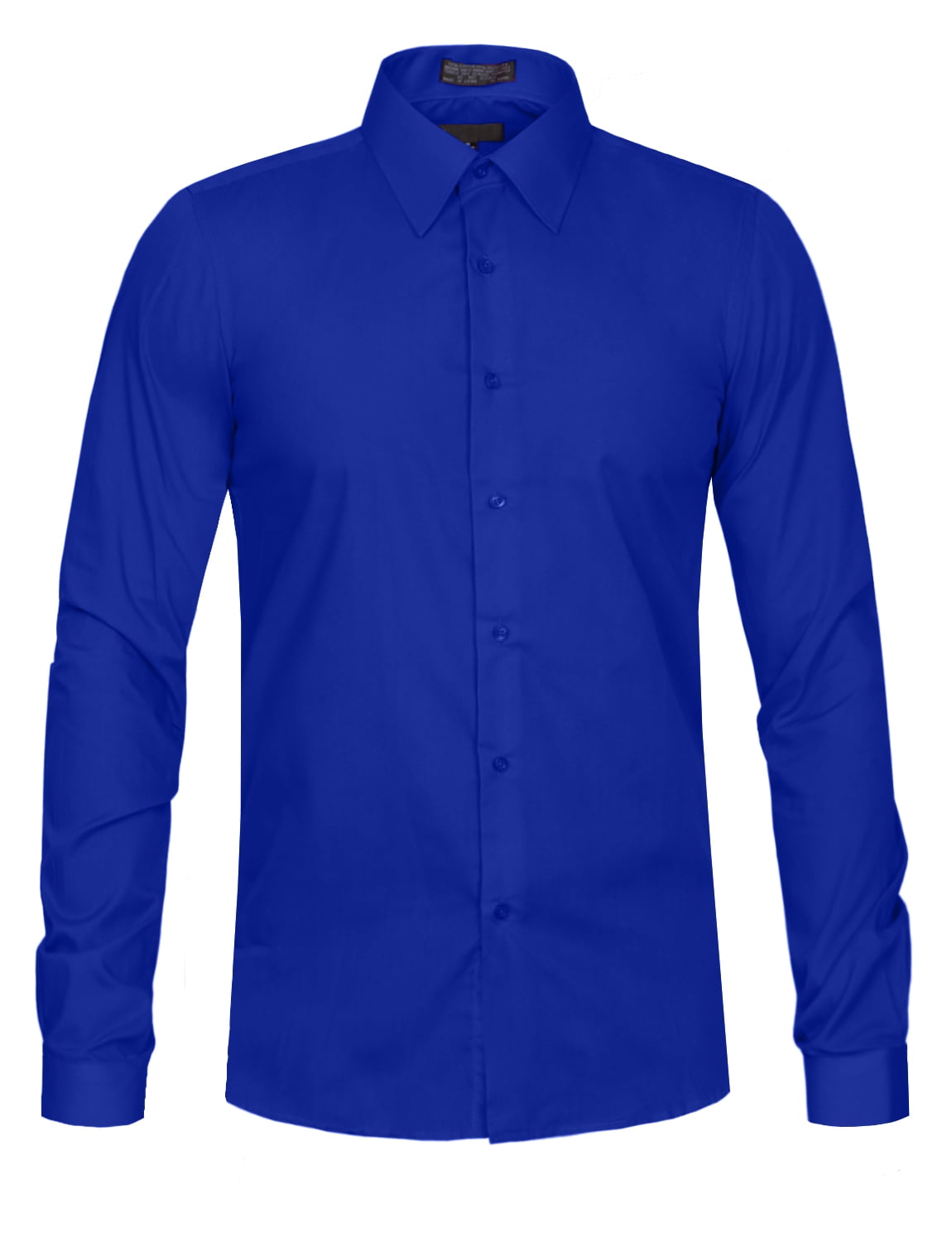 J. METHOD Men s Classic Slim Fit Button Down Long Sleeve Solid Color Dress Shirts S 2XL NEMT104 Walmart
