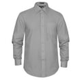thumbnail image 1 of J. METHOD Men's Premium Fabric Solid Color Long Sleeve Regular Fit Dress Shirts S-5XL [NEMT103], 1 of 1
