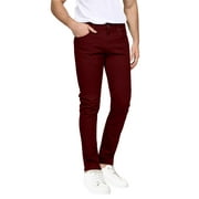 J. METHOD Men's Skinny Jeans Stretch Slim Fit Classic Basic Solid Casual Colored Denim Pants
