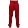 thumbnail image 1 of J. METHOD Mens Comfy Elastic Drawstring Fleece Cargo Sweat Pants M-5XL, 1 of 6