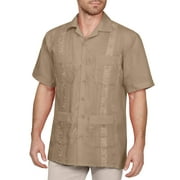 J. METHOD Short Sleeve Button Down Spread Collar Dress Shirt (Men's), 1 Pack