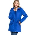 thumbnail image 1 of J. METHOD Women’s Anorak Jacket Casual Long Sleeve Utility Safari with Hood Fur Lined Parka Coat Outerwear, 1 of 7