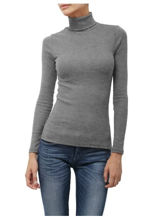 Xersion Womens Light Gray Turtle Neck Long Sleeve Sweatshirt Size