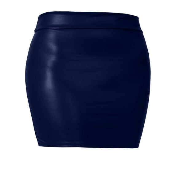 J. METHOD Women's Mini Skirt Stretch Knit Bodycon Slim Fit Pencil Solid Skirts Made in USA NEWSK09 Matt Navy S