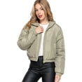 thumbnail image 1 of J. METHOD Women's Puffer Jacket Long Sleeve Padding Coat Casual Zipper Clouser Warm Outerwear, 1 of 5