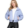 thumbnail image 1 of J. METHOD Women's Puffer Jacket Long Sleeve Padding Coat Casual Zipper Clouser Warm Outerwear, 1 of 6
