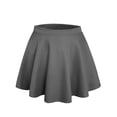 thumbnail image 1 of J. METHOD Women’s Skater Skirt Elastic Waist Casual Mini Flared Swing Pleated Skirts Made in USA NEWSK06 Drak Grey S, 1 of 6