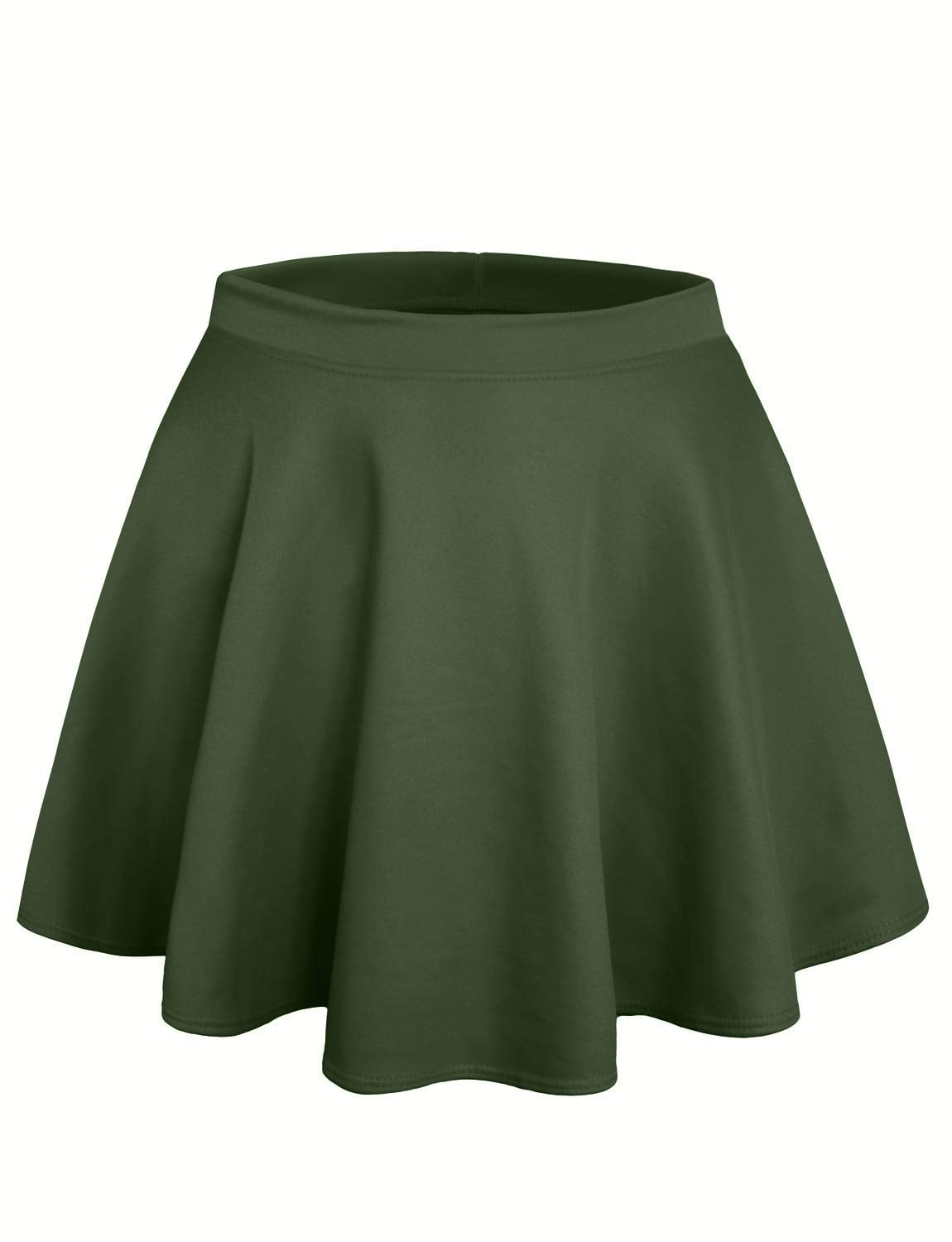 J. METHOD Women's Skater Skirt Elastic Waist Casual Mini