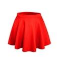 thumbnail image 1 of J. METHOD Women’s Skater Skirt Elastic Waist Casual Mini Flared Swing Pleated Skirts Made in USA NEWSK06 Orange Red S, 1 of 6