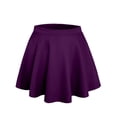 thumbnail image 1 of J. METHOD Women’s Skater Skirt Elastic Waist Casual Mini Flared Swing Pleated Skirts Made in USA NEWSK06 Purple M, 1 of 6