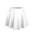 thumbnail image 1 of J. METHOD Women’s Skater Skirt Elastic Waist Casual Mini Flared Swing Pleated Skirts Made in USA NEWSK06 White M, 1 of 6